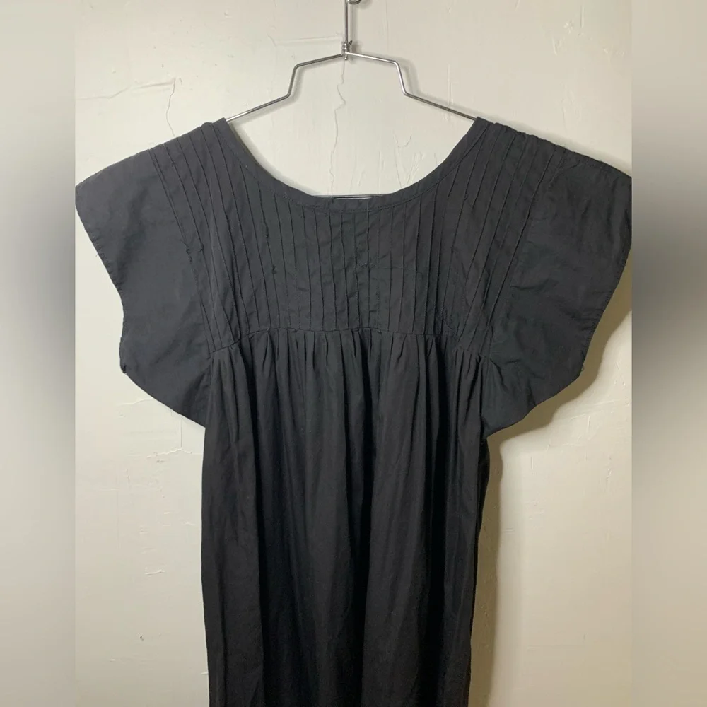 Vintage Handmade Pleated Floral House Dress/ Muumuu​ - Picture 12 of 14